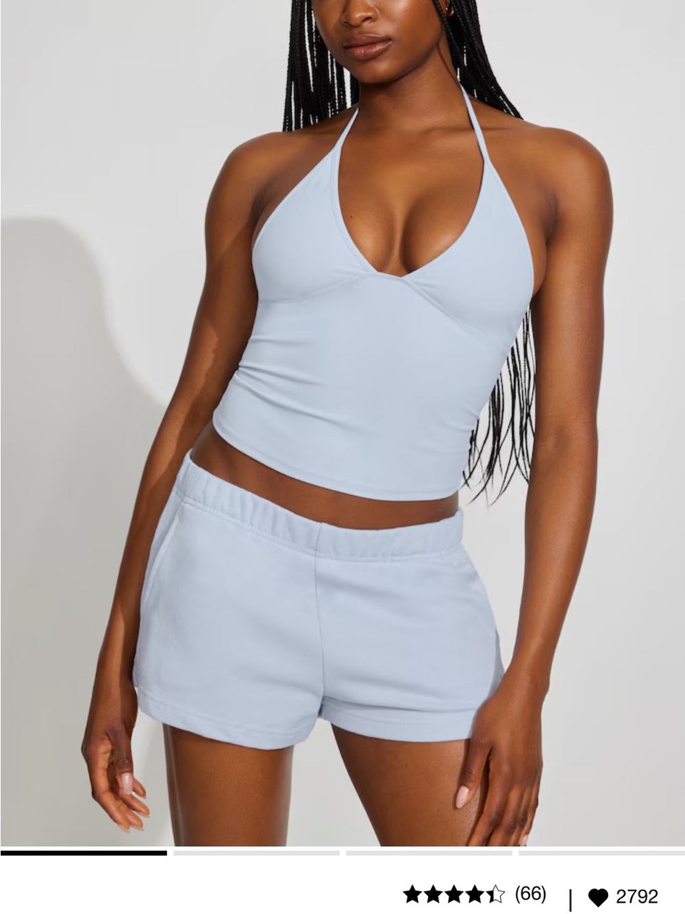 Garage Light Blue Women's Athletic Lounge Shorts